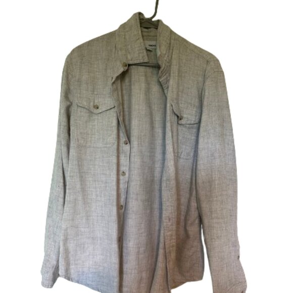 🌟 Cozy Sonoma Grey Button Down - Picture 1 of 5